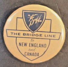 The Bridge Line In New England and Canada Pin Railroad Badge picture