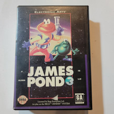 James Pond 3: Operation Starfish (Sega Genesis) w/ Manual + Case picture