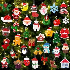 Mini Christmas Ornaments 36 Pcs, Miniature Christmas Tree Ornaments Set picture