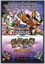 Knights of the Zodiac Trading Card Game TCG - Vintage Original Ad Promo Art 2003 picture