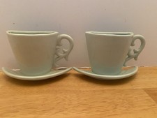 Vtg. Ceramic Wall Pockets, Set Of 2, Cottage Core/ Coffee Bar / Farmhouse picture