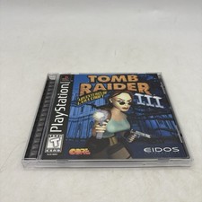 Tomb Raider III 3 PlayStation 1 PS1 Black Label Complete w/ Manual CIB Tested picture