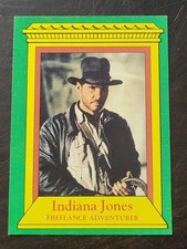 1981 RAIDERS OF THE LOST ARK #2 FREELANCE ADVENTURER INDIANA JONES ROOKIE CARD picture