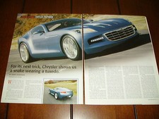 2005 CHRYSLER FIREPOWER CONCEPT CAR  425 H.P. ***ORIGINAL ARTICLE*** picture