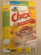 Wheat Chex Wal-mart Toyland Empty Cereal Box Flat - VINTAGE picture