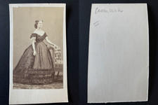 Disdéri, Paris, Ada Cavendish Vintage Albumen Print CDV. Disdéri Archives - Background picture