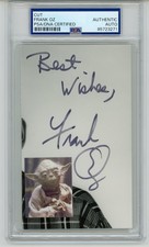 Frank Oz ~ Signed Autographed Signature Yoda Star Wars ~ PSA DNA Encased picture