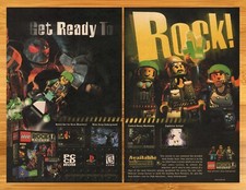 1999 LEGO Rock Raiders Playstation PS1 PC Print Ad/Poster Toys Figures Game Art picture