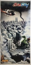 Vintage 1991 Sim City PC SNES Original Nintendo Power Poster 28x58cm NIN 23 picture