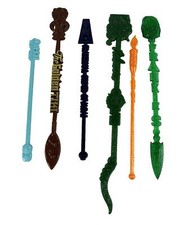 6 TIKI Bar Swizzle Stick Ohana Golden Frankie's Mai-Kai Anniversary FOM Pickmans picture