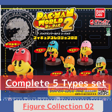 PAC-MAN World Vol.2 Re-Pac Figure Collection 02 Capsule Toy Complete 5 Types set picture