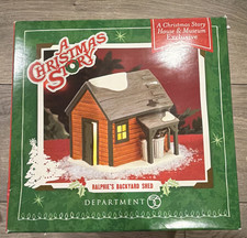 Department 56 A Christmas Story Ralphie's Backyard Shed Village House 2003 picture