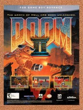 2002 Doom II GBA Original Advertisement / Retro Promo v2 picture