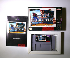 Full Throttle Racing (Super Nintendo, SNES, 1994) CIB Complete - Tested - Works picture