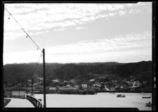 View of a town along a pier California Old Photo picture