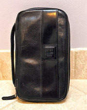 Peter James Aficionado Leather Zip-Around Travel Cigar Case Black Discontinued picture