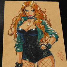 Black Canary Art Print Signed 8.5x11 | Art by Keyeske picture