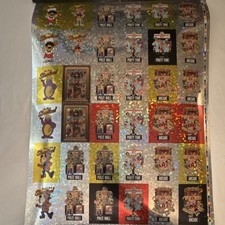 Chuck E. Cheese's 2025 SMC Uncut Trading Card Sheet 36 Cards Holographic picture