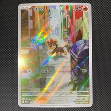 Litleo 139/132 Illustration Rare Mega Evolution Pokemon Holo Near Mint picture