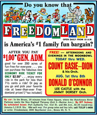 Vintage Freedom Land Amusement Park Ad Magnet – Bronx New York picture