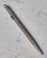 Vintage Antique TINY Pencil Small Petite Silver Tone Womens Purse Ornate Unique picture