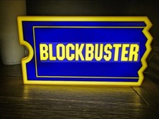 Light Up Blockbuster Style Sign LED Movie Room Decor Handmade Custom Sizes 6–14” picture