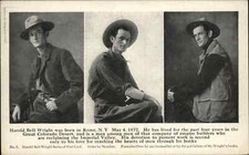 AUTHOR HAROLD BELL WRIGHT Builder Writer Cowboy Antique Postcard picture