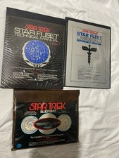 Vintage Star Trek Lot Star Fleet Technical Manual Medical Manual Blueprints 1975 picture