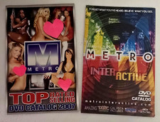 1997 & 2007 METRO Adult XXX Film Sales 2 Piece CATALOG Set ( 1 Folds-Out) picture