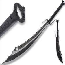 Forged Warrior Chinese Nine Ring Broadsword and Scabbard | 42 1/2” Overall picture
