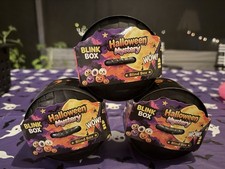 Halloween Mystery Blind Box Lot of 3 Spooky Pumpkin Surprise Collectibles picture