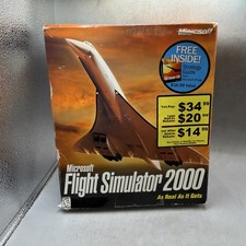 Vintage Microsoft Flight Simulator 2000 Professional Edition PC 1999 picture