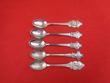 Vintage Rolex Bucherer of Switzerland Souvenir Spoons Lot of 5 picture