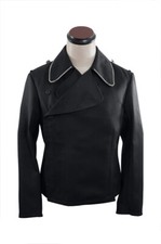 WW2 German Elite panzer officer black gabardine wrap jacket picture