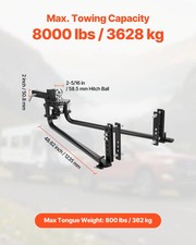 Weight Distribution Hitch, 8000 lbs Max Towing & 800 lbs Max Tongue, Weight Dist picture