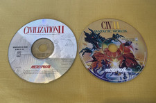 Sid Meier's Civilization II PC Loose 2 Disc Lot + Fantastic Worlds picture