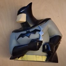Batman Collectible Bust Coin Bank 1998 DC Comics Black & Gray picture