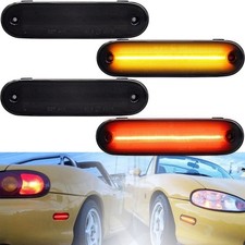 4/Pcs Front/Rear Miata LED Side Marker Lamp Lights for 1990-1997 Mazda Miata ... picture