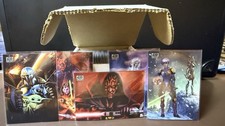 2026 Topps Chrome STAR WARS GALAXY Complete 100 CARD BASE SET Sleeved picture