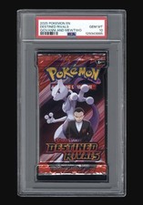 2025 Pokemon EN Destined Rivals Giovanni & Mewtwo Sealed Pack PSA 10 GEM MINT picture