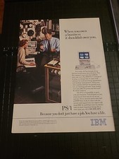 IBM PS/1 Computer Print Ad 1991 8x11 Great To Frame  picture