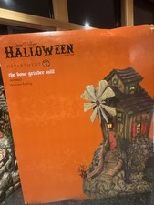 Dept 56 Snow Village Halloween The Bone Grinder Mill 6000663 Animated Lit w/ Box picture