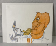 GOSSAMER Hair-Raising Hare Original Art by Virgil Ross - Bugs Bunny LOONEY TUNES picture