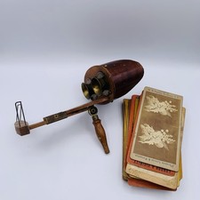 Antique Graphoscope Stereoscope pat 1896 plus 27 Cards picture
