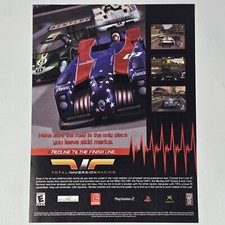 Total Immersion Racing PlayStation PS2 Xbox PC Redline Print Ad/Poster Promo Art picture