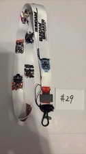 Gundam Breaker Mobile Anime Lanyard Keychain Neck Strap Gray Metal Clasp picture