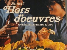 vintage Sunset cookbook hors d'oeuvres 1976 first printing, appetizers dips etc picture
