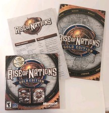 Rise of Nations: Gold Edition (PC, 2004) - Discs, Manual, & Ref Guide (No Box) picture