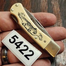Schrade SC513 Scrimshaw Lockback Knife Made In USA 3
