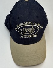 2002 Manager’s Club Cap Blue And Khaki John Deere picture